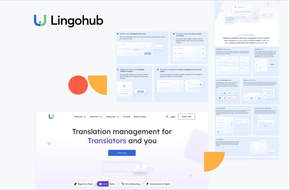 Lingohub project case study card image