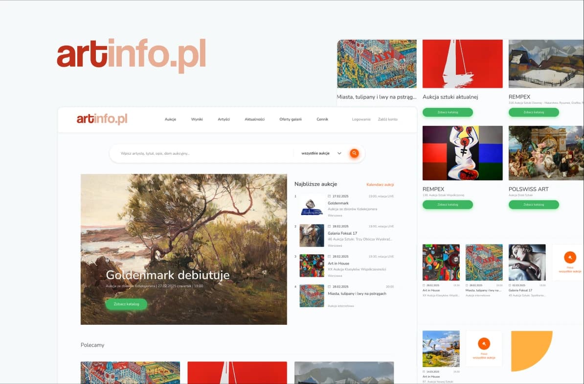Artinfo project case study card image
