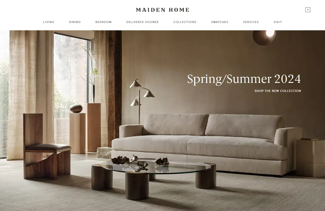 maiden home custom shopify storefront