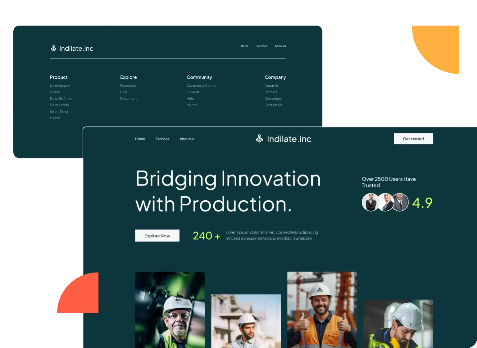manufacturing service illustration