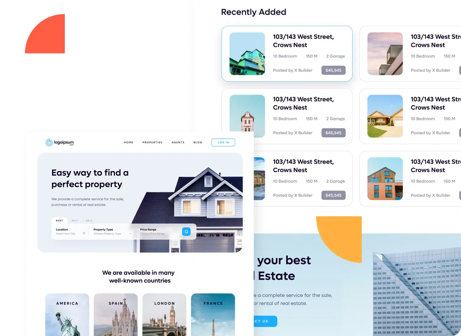 real estate service illustration