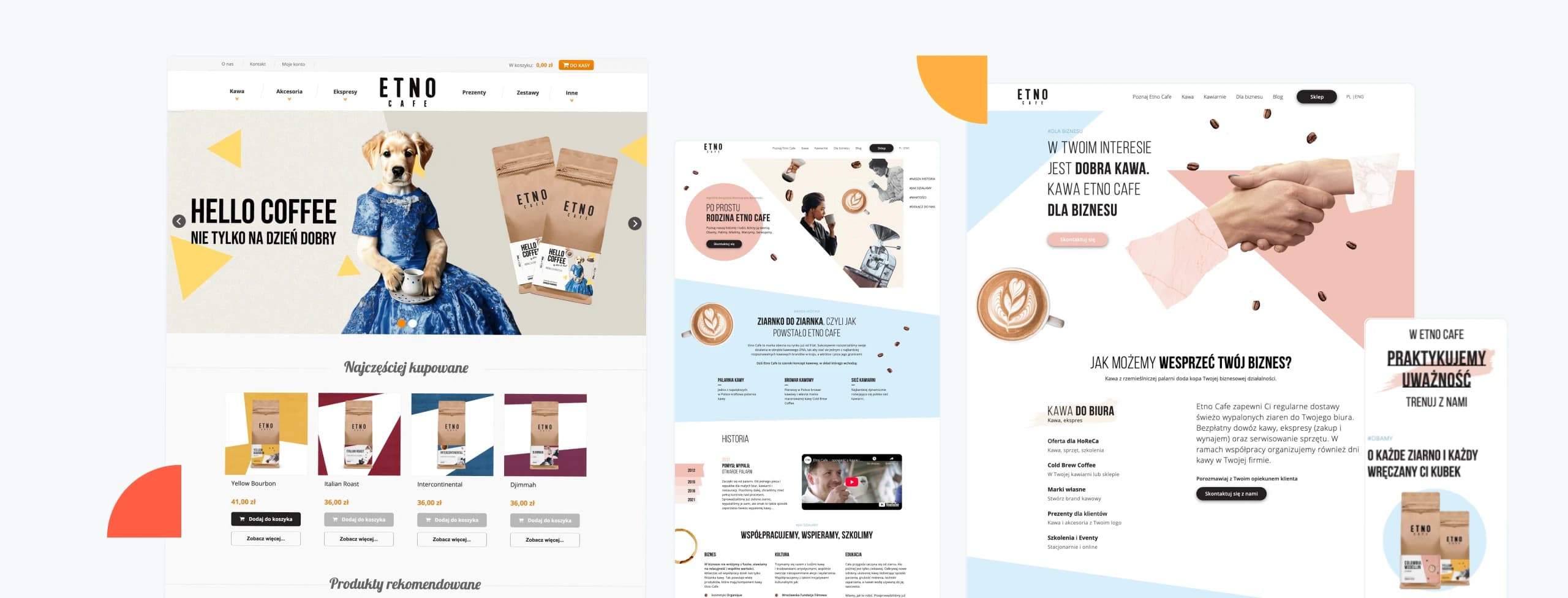 Etno Cafe project case study cover image