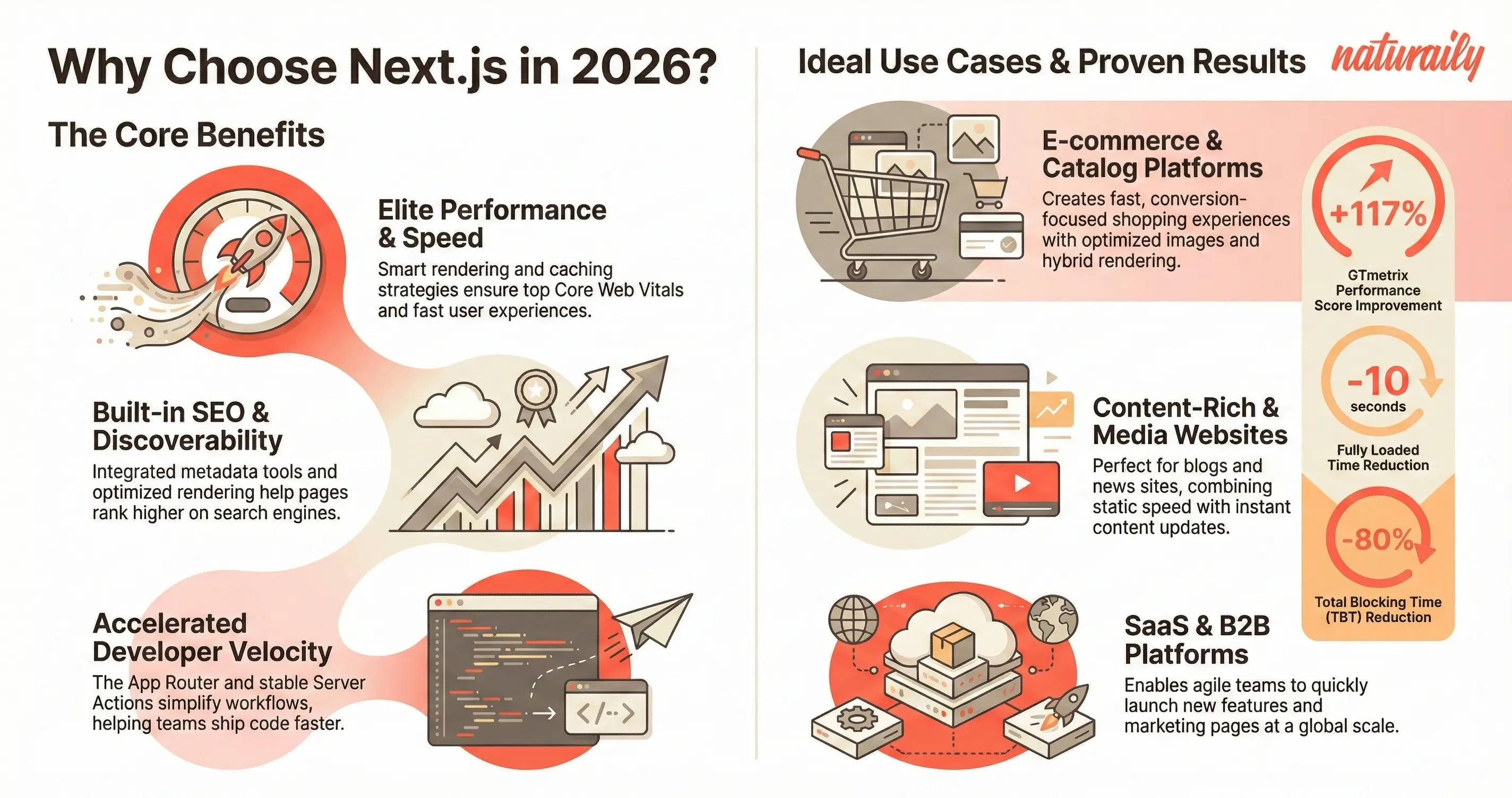 next.js benefits infographic