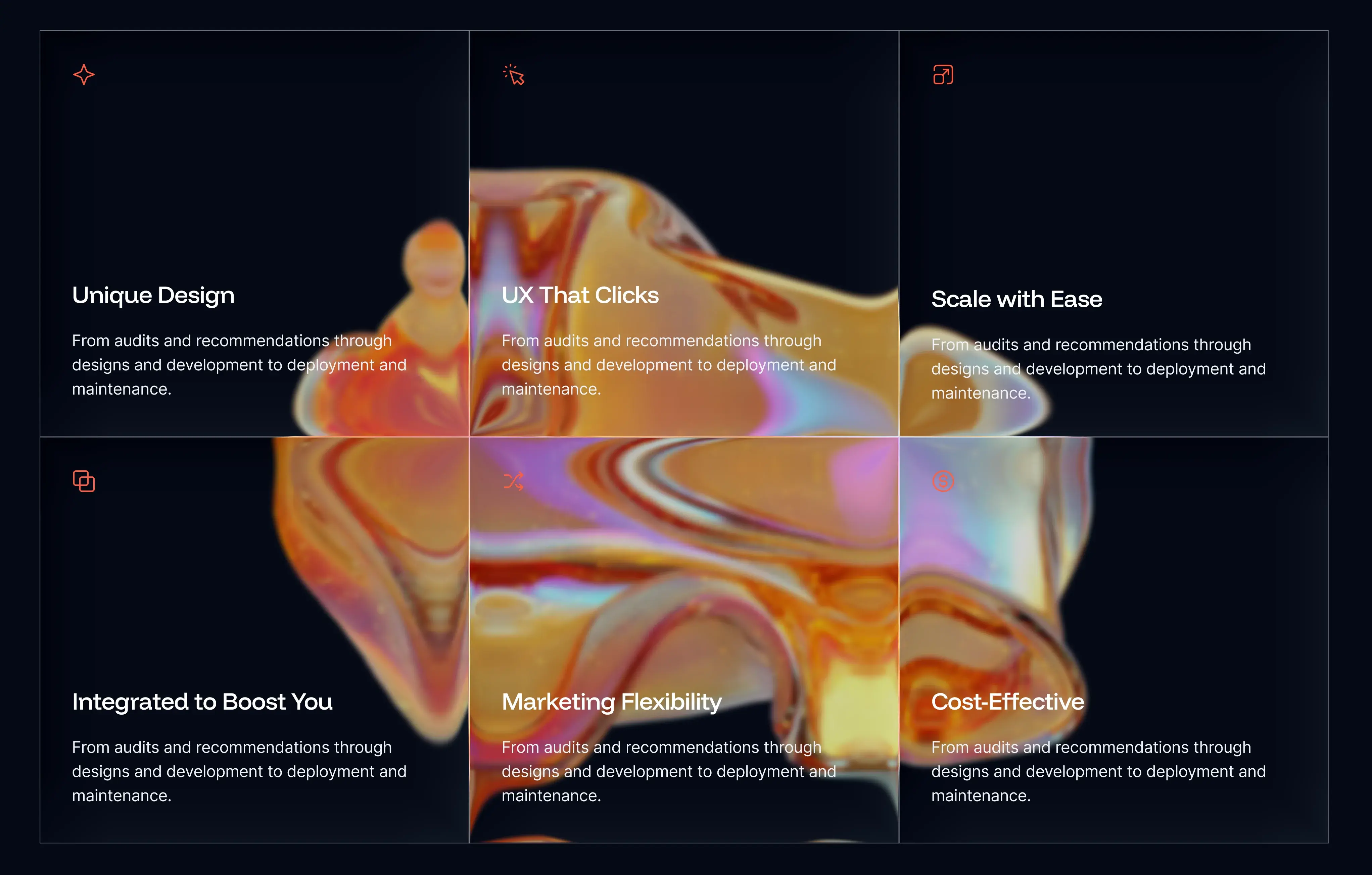 Web design trends: glass effects