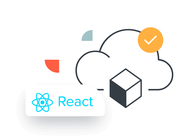 React.js Development Services Hero Illustration