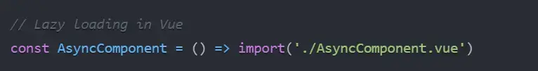 lazy loading in vue