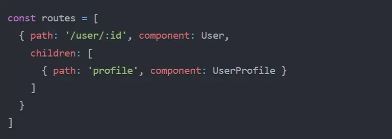 routing example in vue