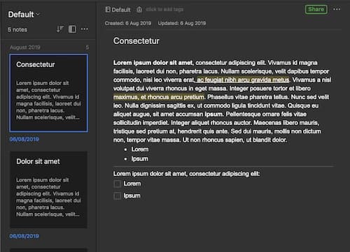 A screenshot of a text editor showing a document with highlighted text. The interface includes options for formatting and sharing.