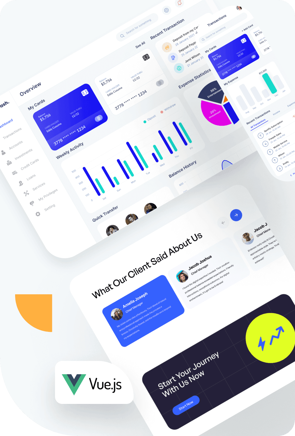 Vue.js Development Services Hero Illustration