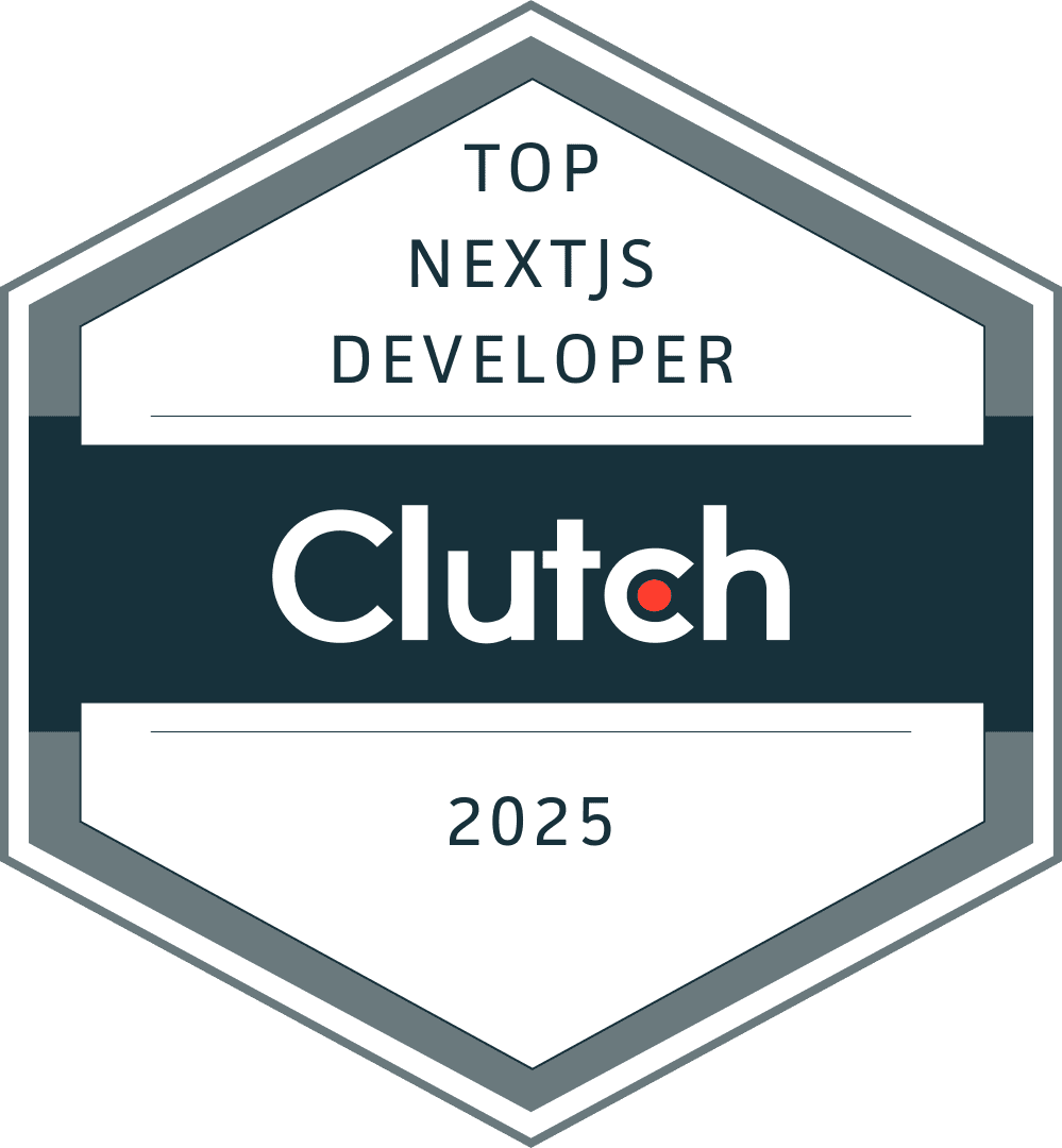 Top Next.js Developers 2025 Clutch Badge