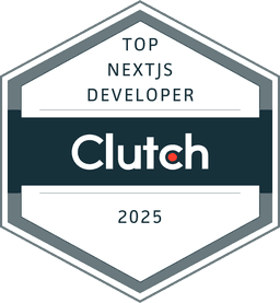 Top Next.js Developers 2025 Clutch Badge